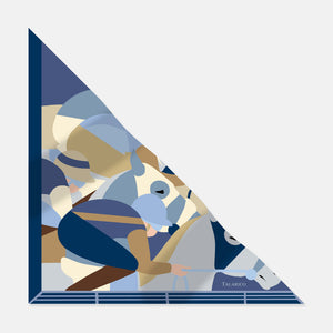 Foulard Triangolo In Seta Twill Scatto Finale