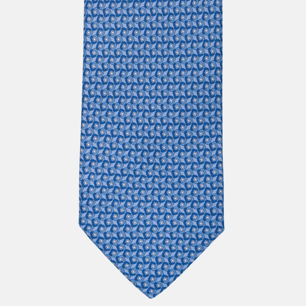 7-fold silk tie Fantasy Sky Blue-M43173