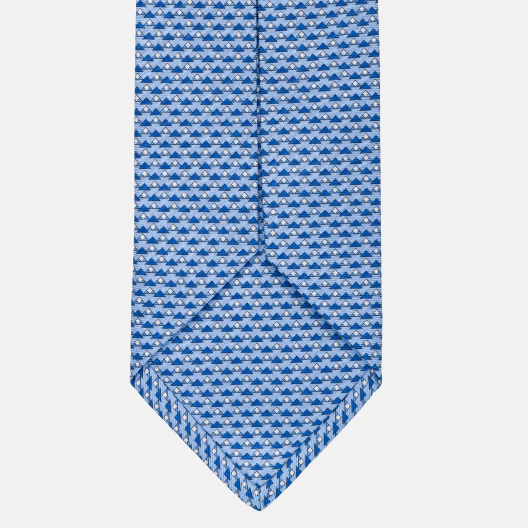 7-fold silk tie Fantasy Sky Blue