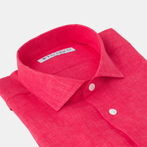 Strawberry French Collar Linen Shirt