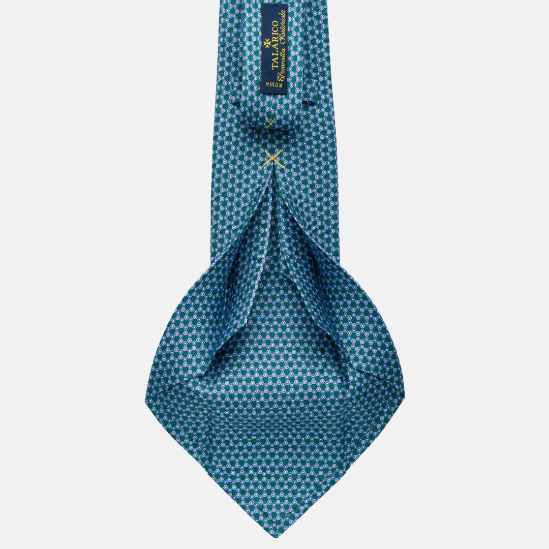7-fold silk tie Fantasy Green