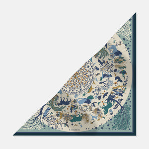 Foulard Triangolo In Seta Twill Armonie Selvagge