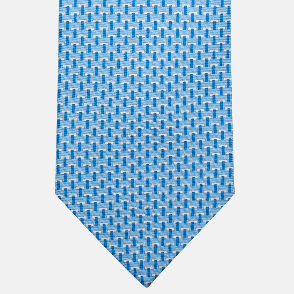 Cravatte 3 pieghe seta T Iconica Celeste Chiaro