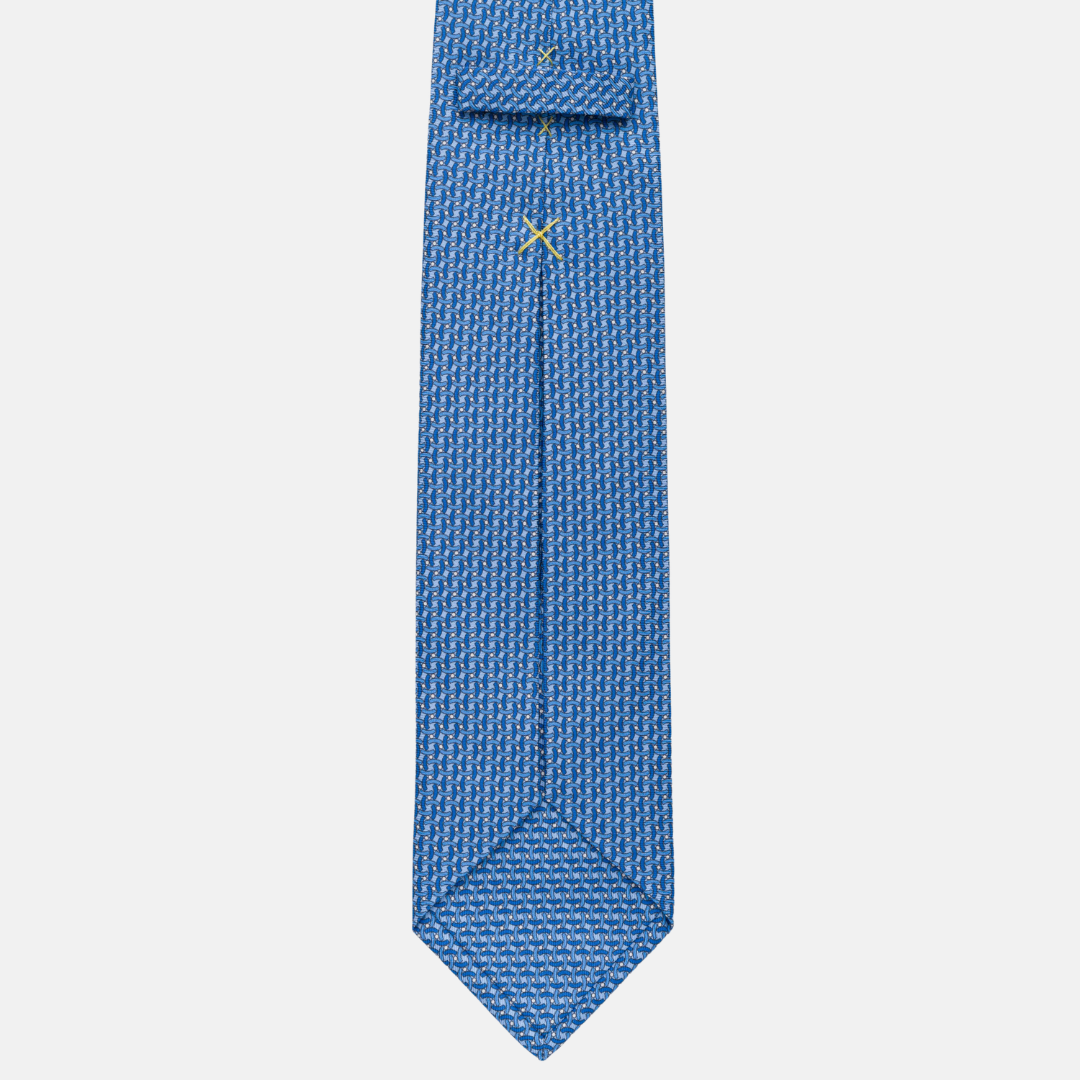 7-fold silk tie Fantasy Sky Blue