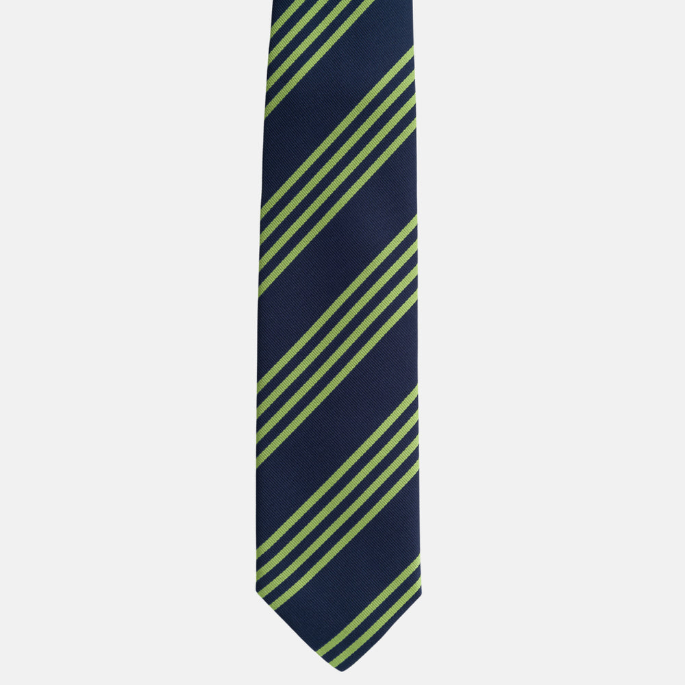 Cravatta in Seta Regimental Blu Verde TAL 533
