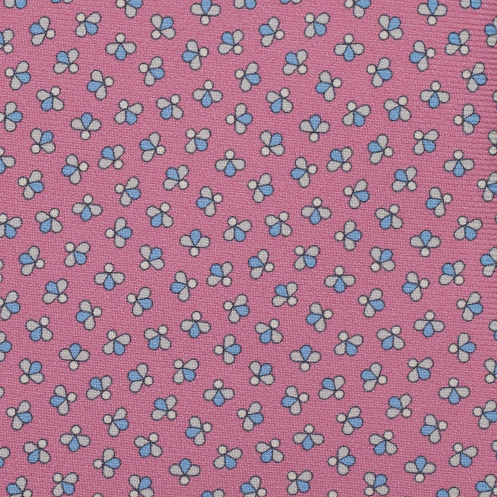 3-Fold Silk Tie, Bee Pattern, Pink - JA057246-8