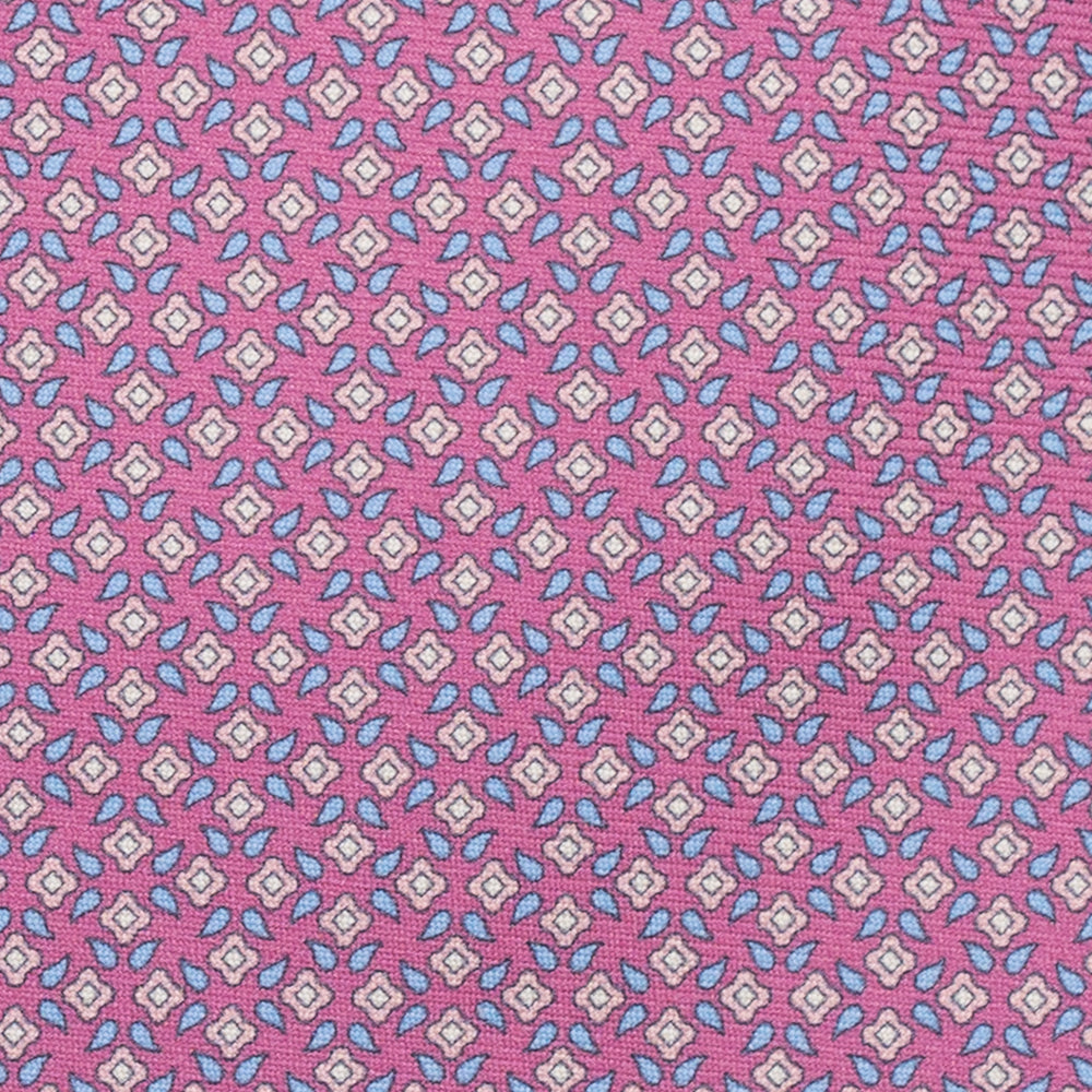 3-Fold Silk Tie, Floral Pattern, Pink - JA056130-8