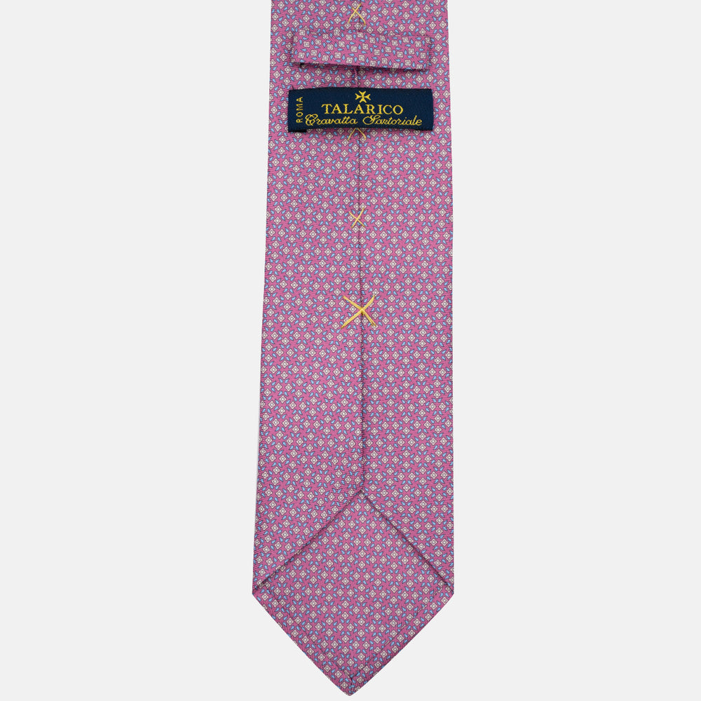 3-Fold Silk Tie, Floral Pattern, Pink - JA056130-8