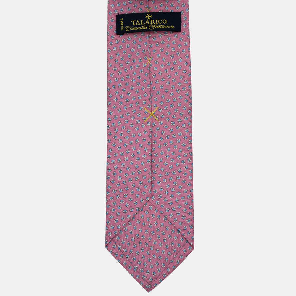 3-Fold Silk Tie, Bee Pattern, Pink - JA057246-8