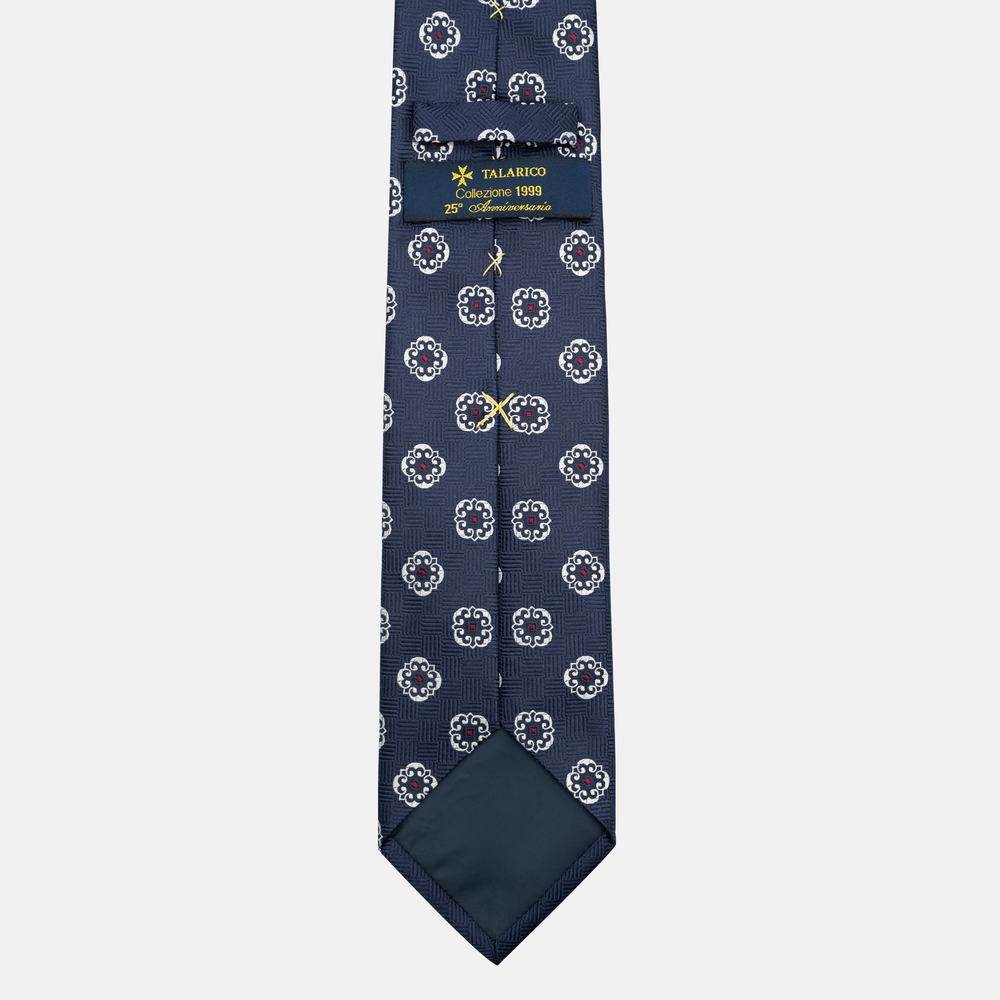 1999 Collection Heavy Silk Tie, Blue and Red