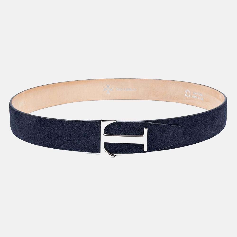 Nabuk Leather T Buckle Belt