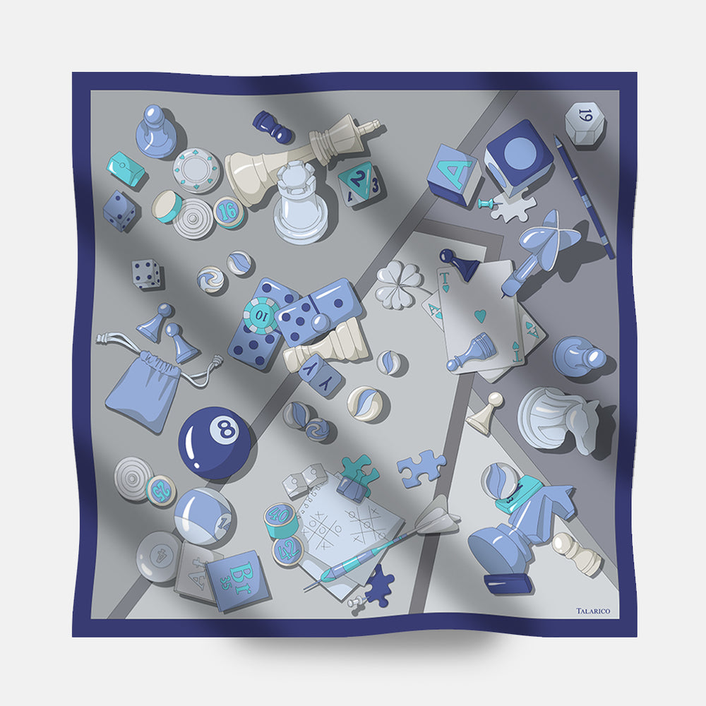 Checkmate 90s Twill Silk Scarf