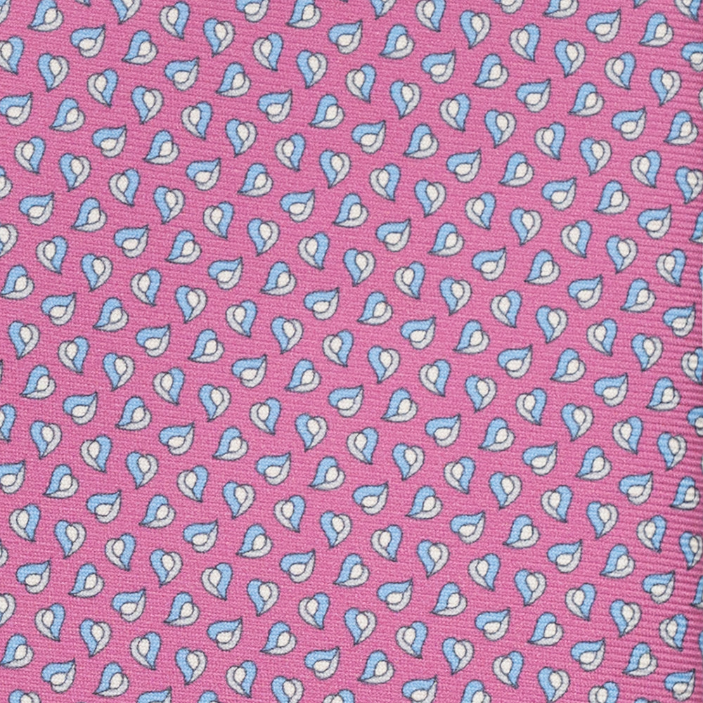 3-Fold Silk Tie, Micro Pattern, Pink - JA056125-9