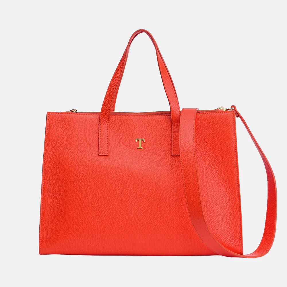 Borsa Shopper Talarico in pelle martellata