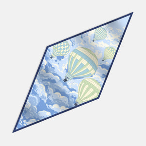 Corners of the Sky Twill Silk Diamond Scarf