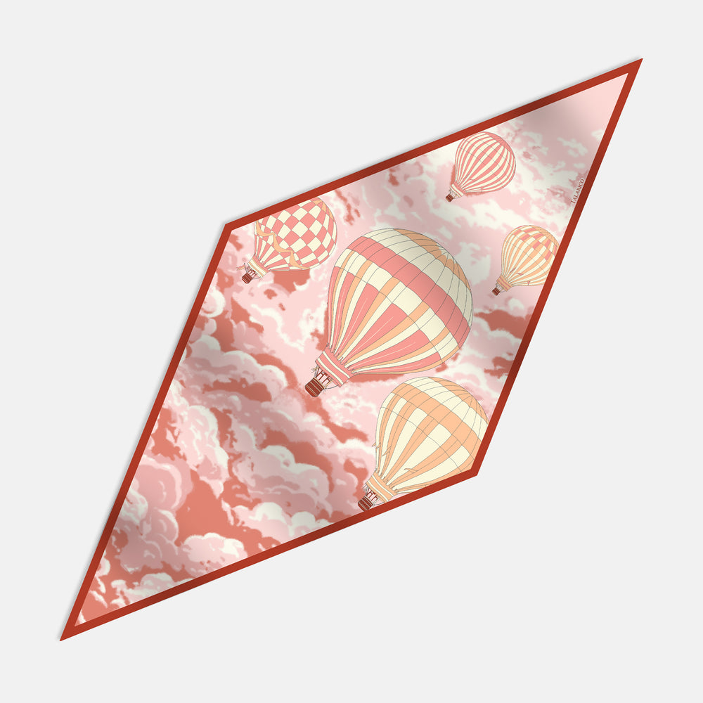 Corners of the Sky Twill Silk Diamond Scarf