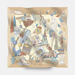 Foulard In Seta Twill 90 Appunti D'Arte