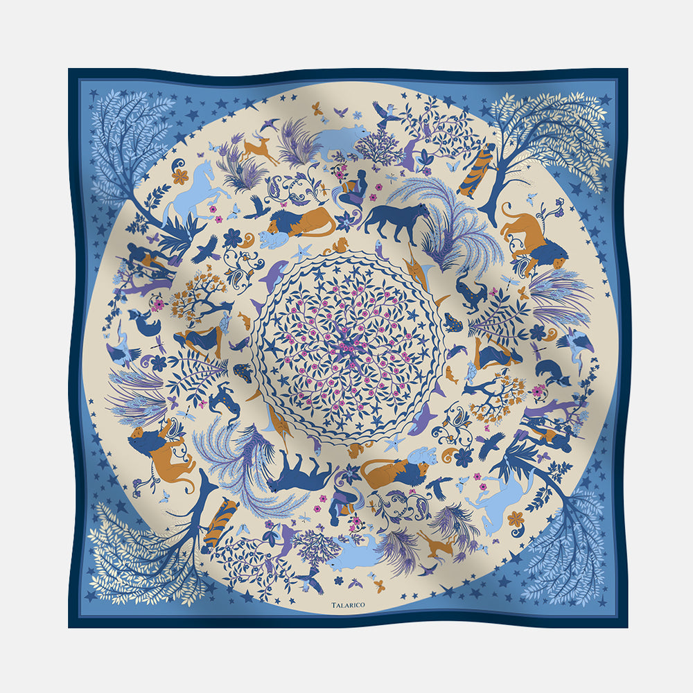 Foulard In Seta Twill 90 Armonie Selvagge