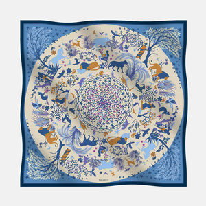 Foulard In Seta Twill 90 Armonie Selvagge