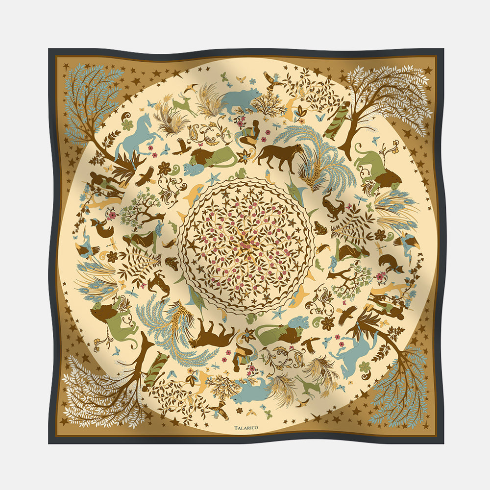 Foulard In Seta Twill 90 Armonie Selvagge