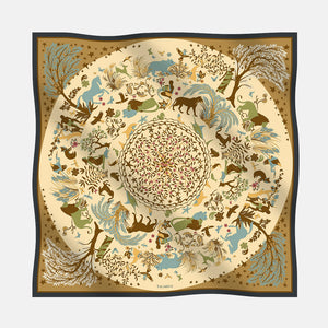 Foulard In Seta Twill 90 Armonie Selvagge