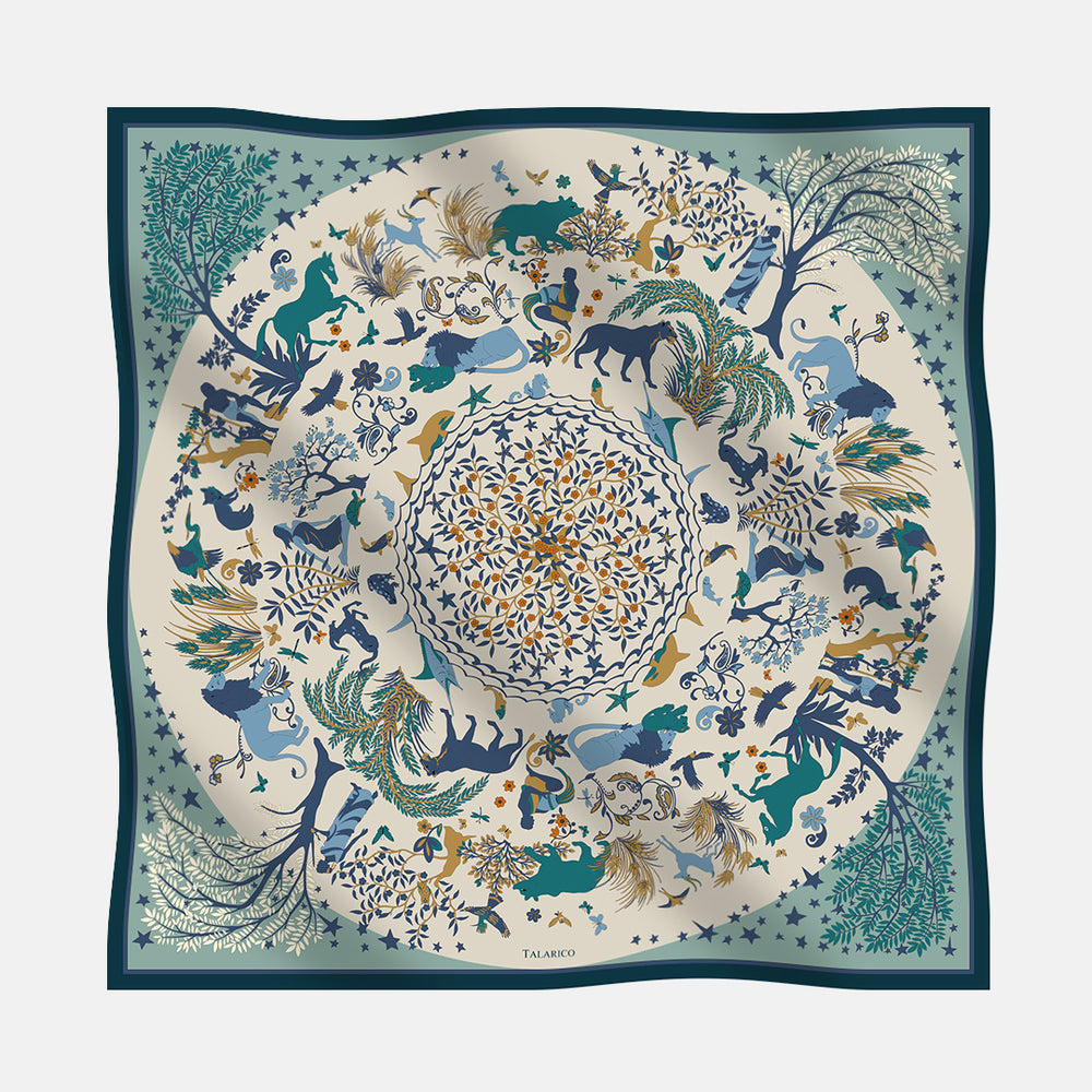 Foulard In Seta Twill 90 Armonie Selvagge