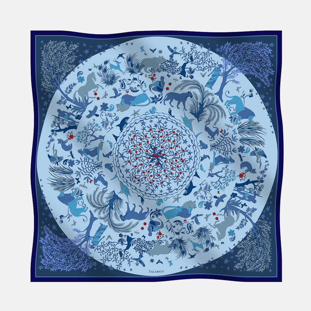 Foulard In Seta Twill 90 Armonie Selvagge