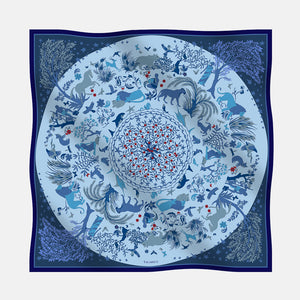 Foulard In Seta Twill 90 Armonie Selvagge