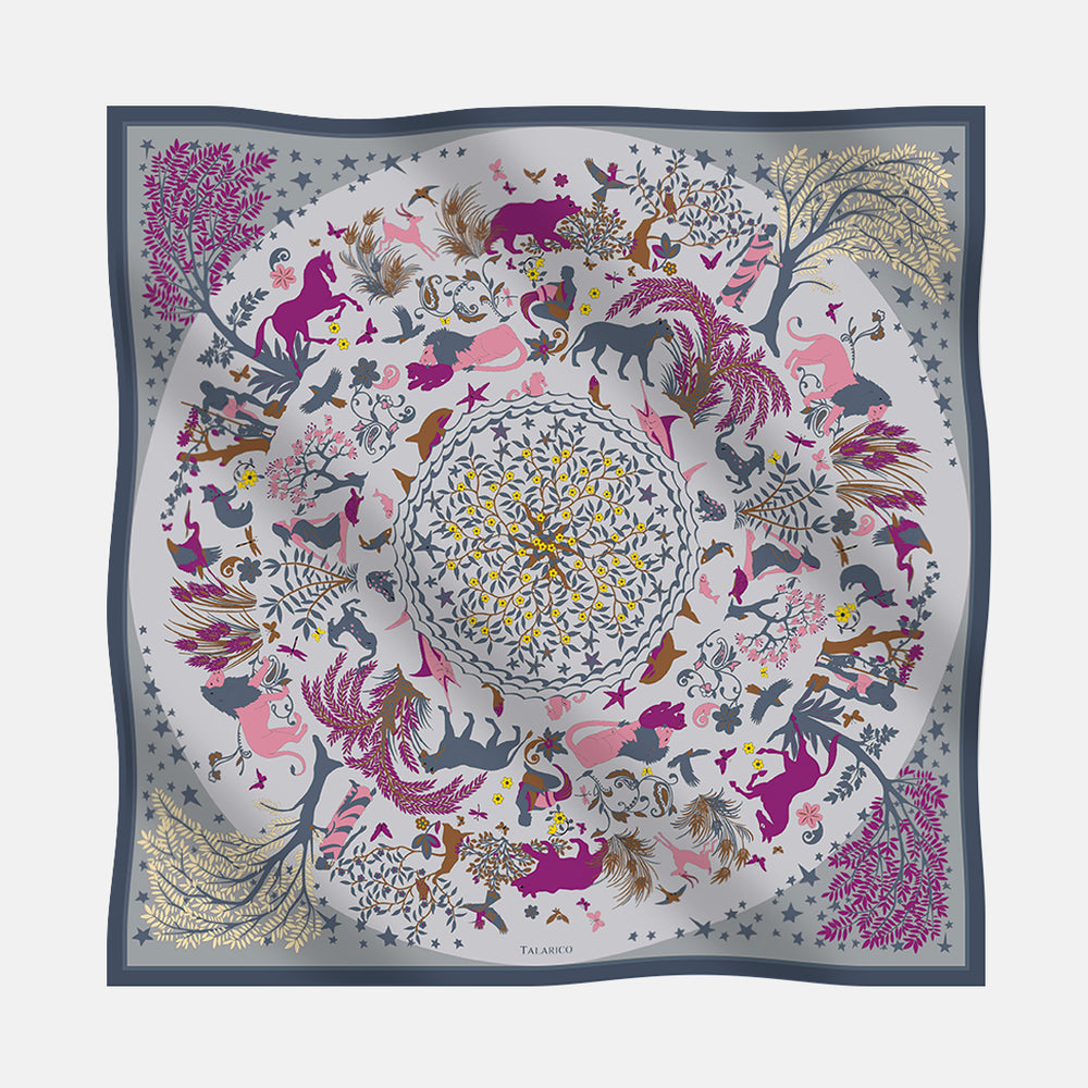 Foulard In Seta Twill 90 Armonie Selvagge
