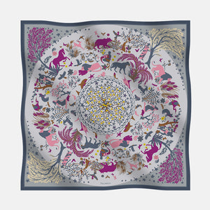 Foulard In Seta Twill 90 Armonie Selvagge