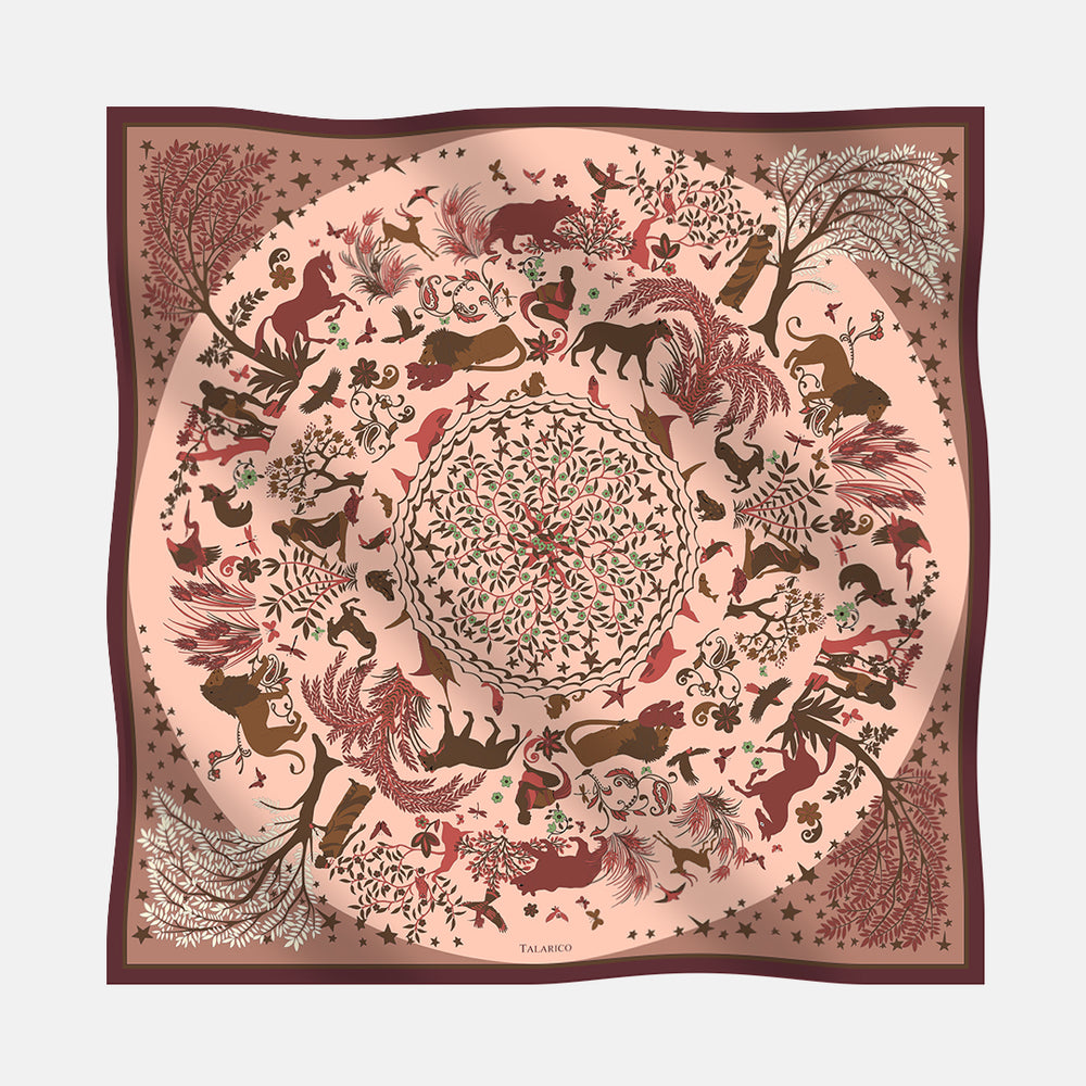 Foulard In Seta Twill 90 Armonie Selvagge