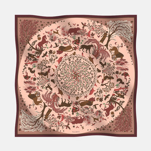 Foulard In Seta Twill 90 Armonie Selvagge