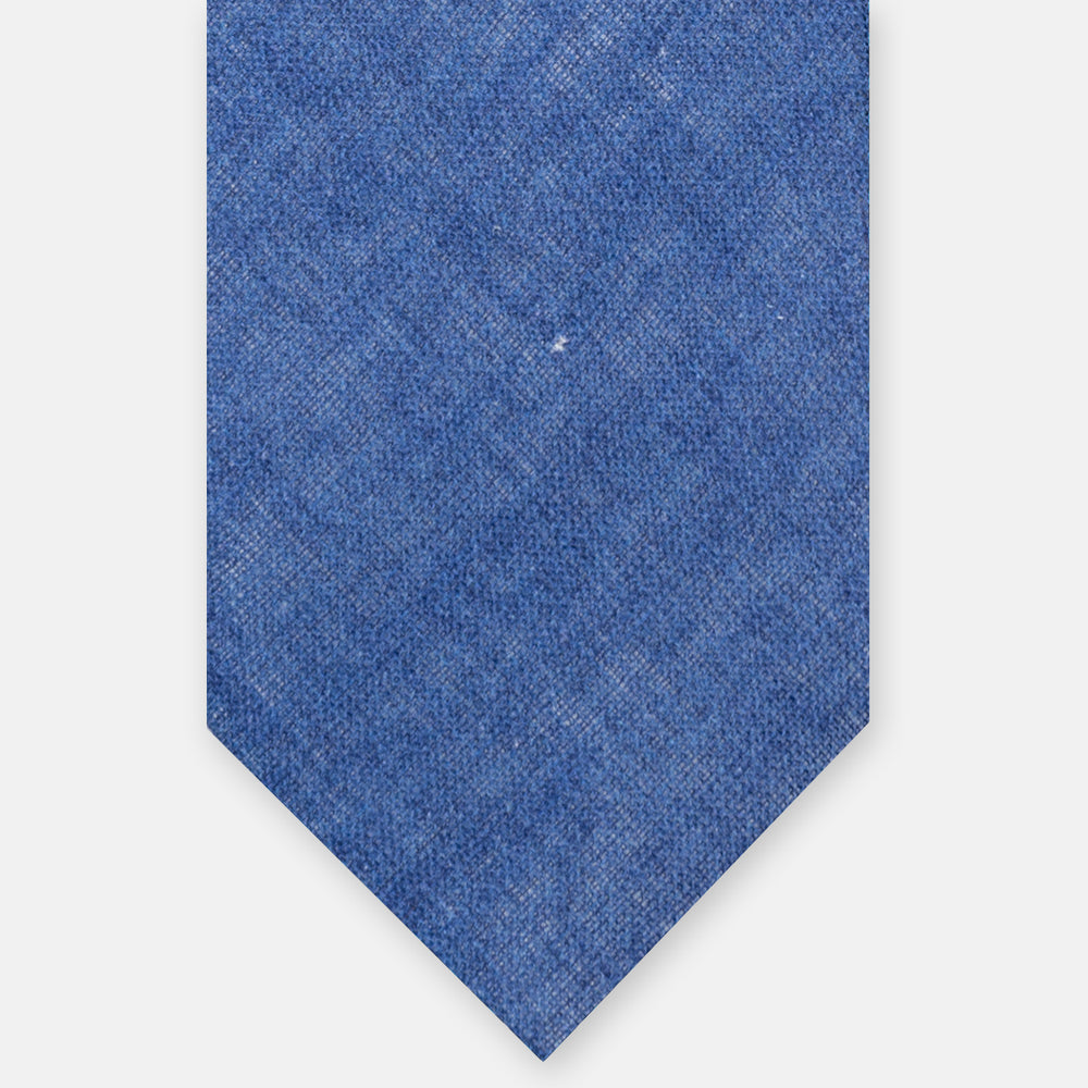 3-Fold Tie in Sky Blue Irish Linen