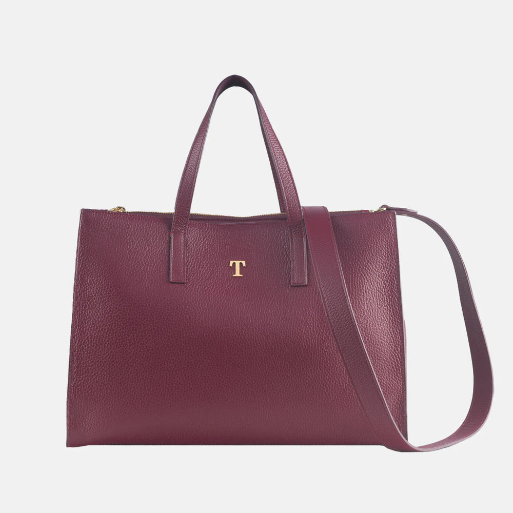 Borsa Shopper Talarico in pelle martellata