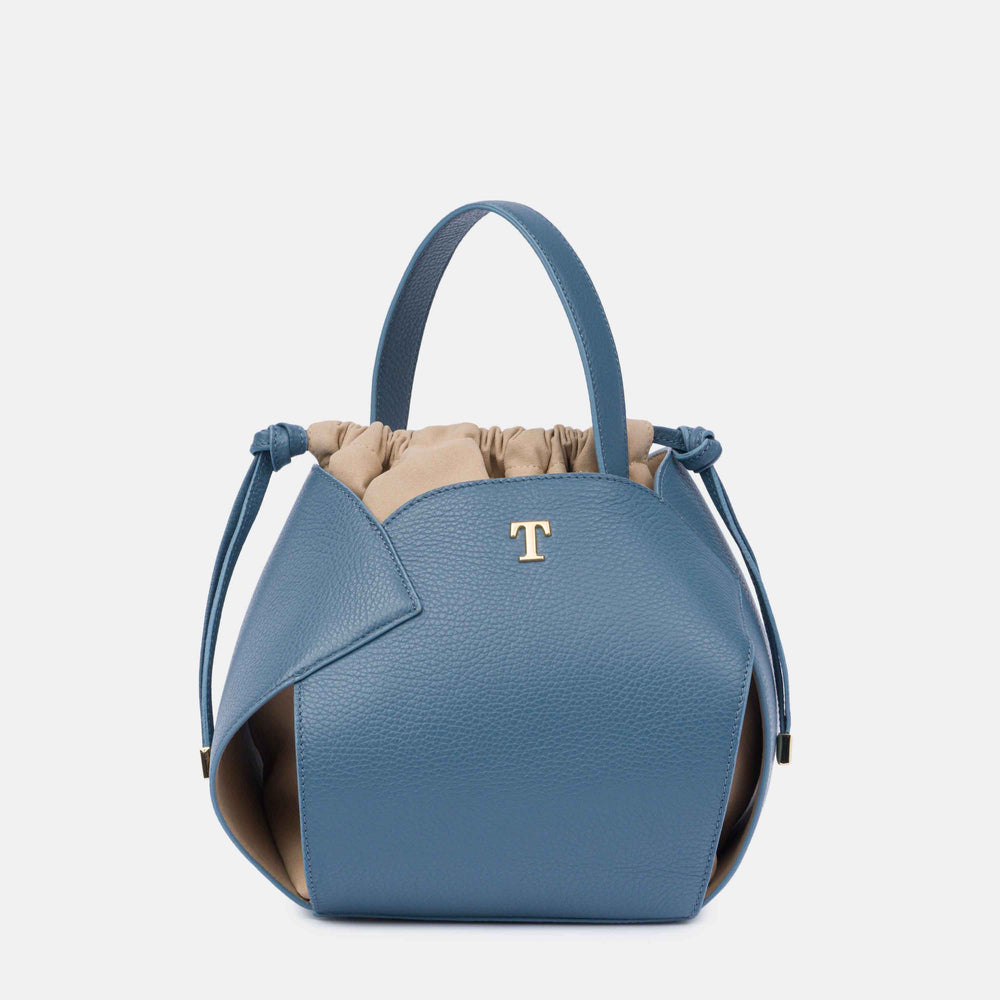 Borsa PomPon Talarico in pelle martellata