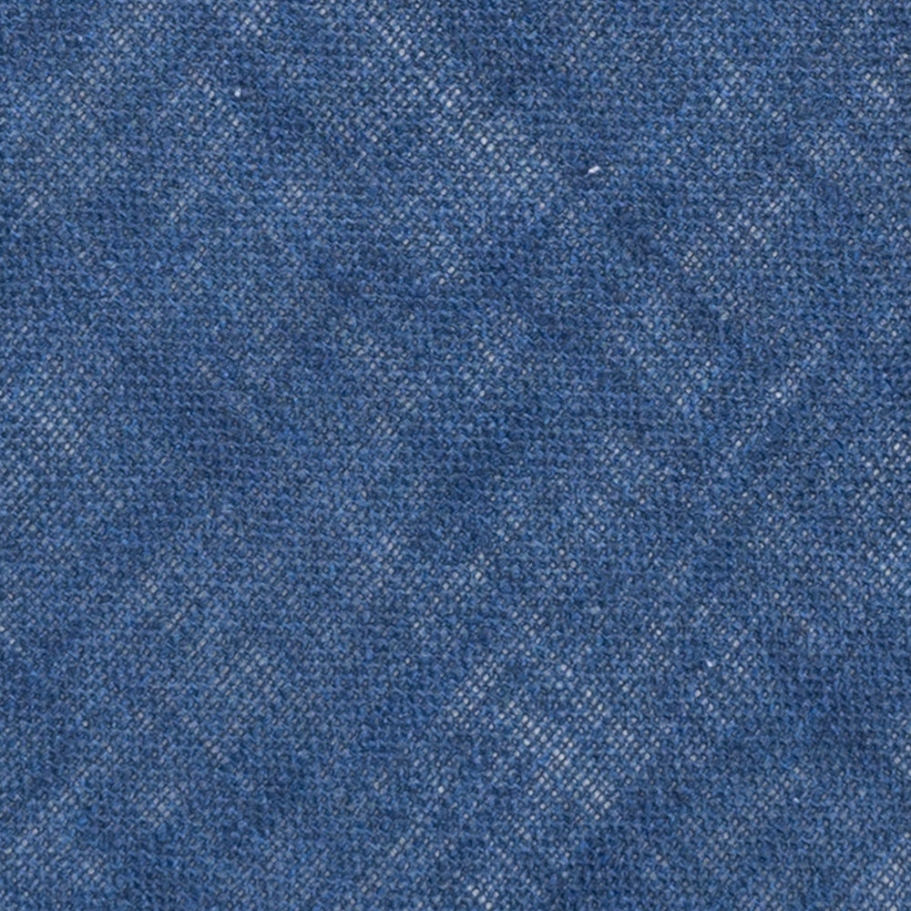 Three-Fold Tie in Blue Irish Linen