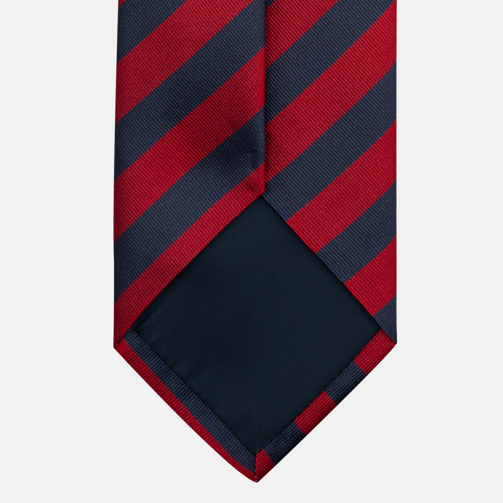 Cravatta in Seta Regimental Blu Rosso TAL 1202-1