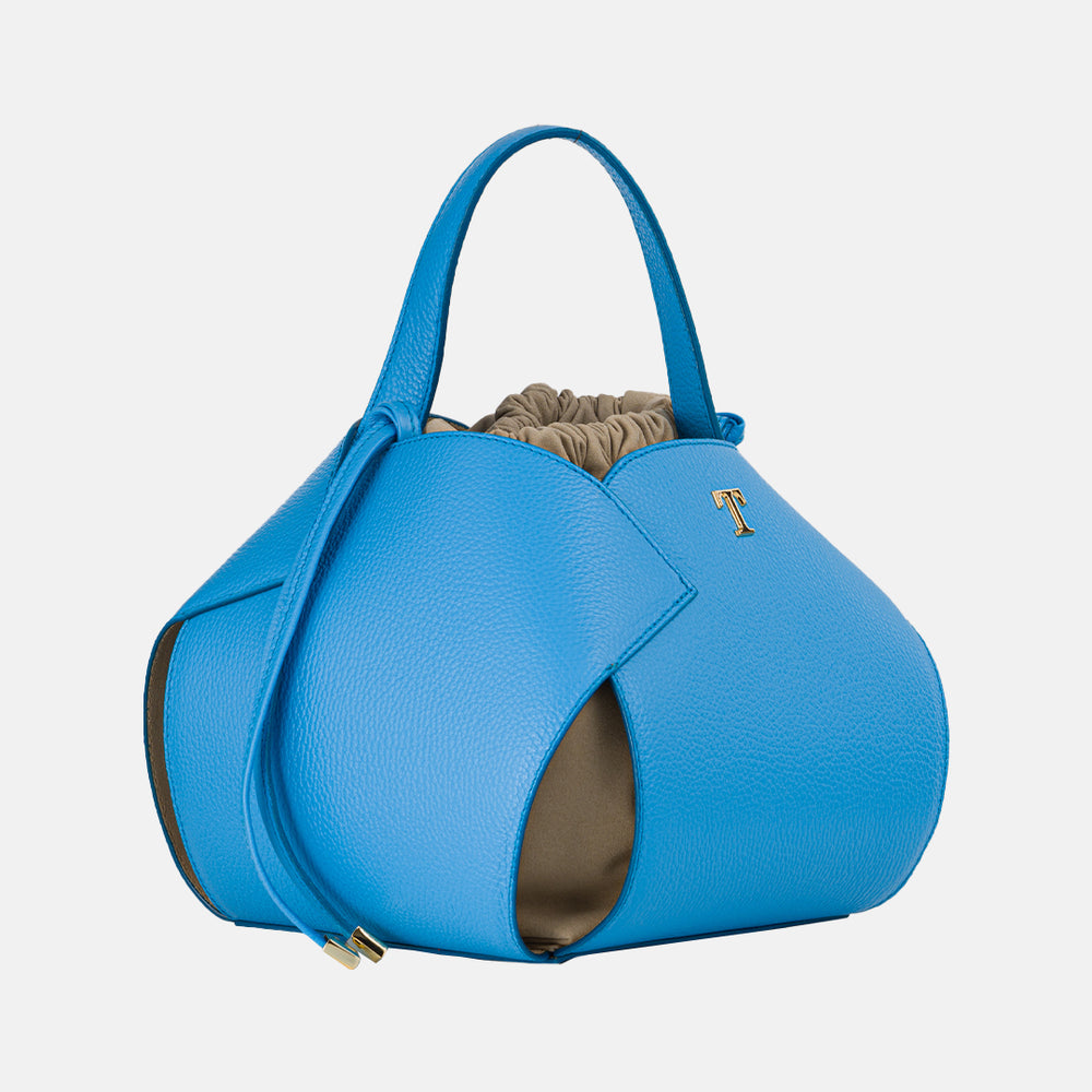 Borsa PomPon Talarico in pelle martellata