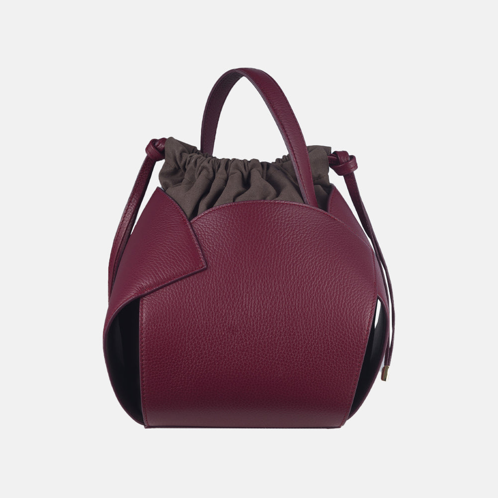 Borsa PomPon Talarico in pelle martellata