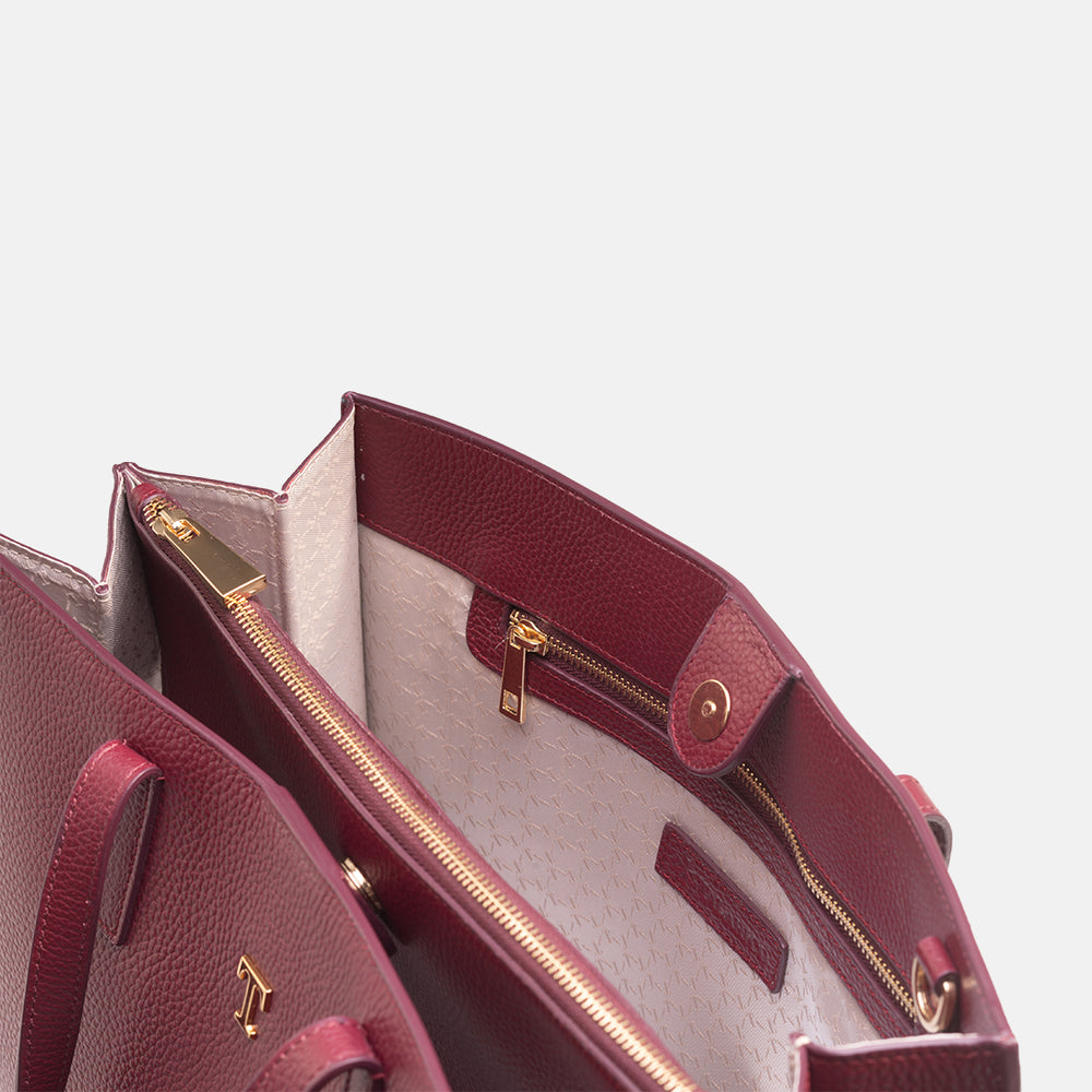 Borsa Shopper Talarico in pelle martellata
