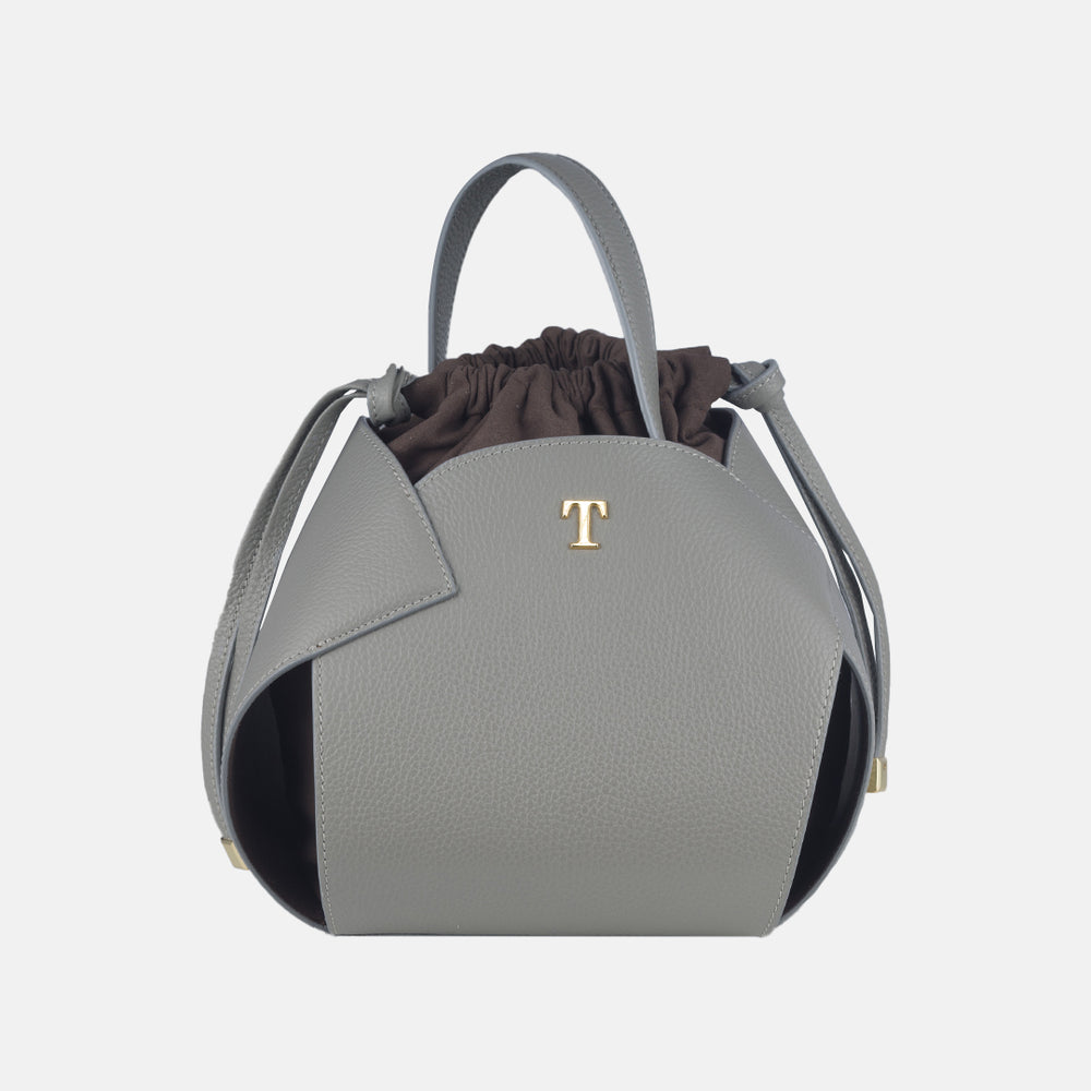 Borsa PomPon Talarico in pelle martellata