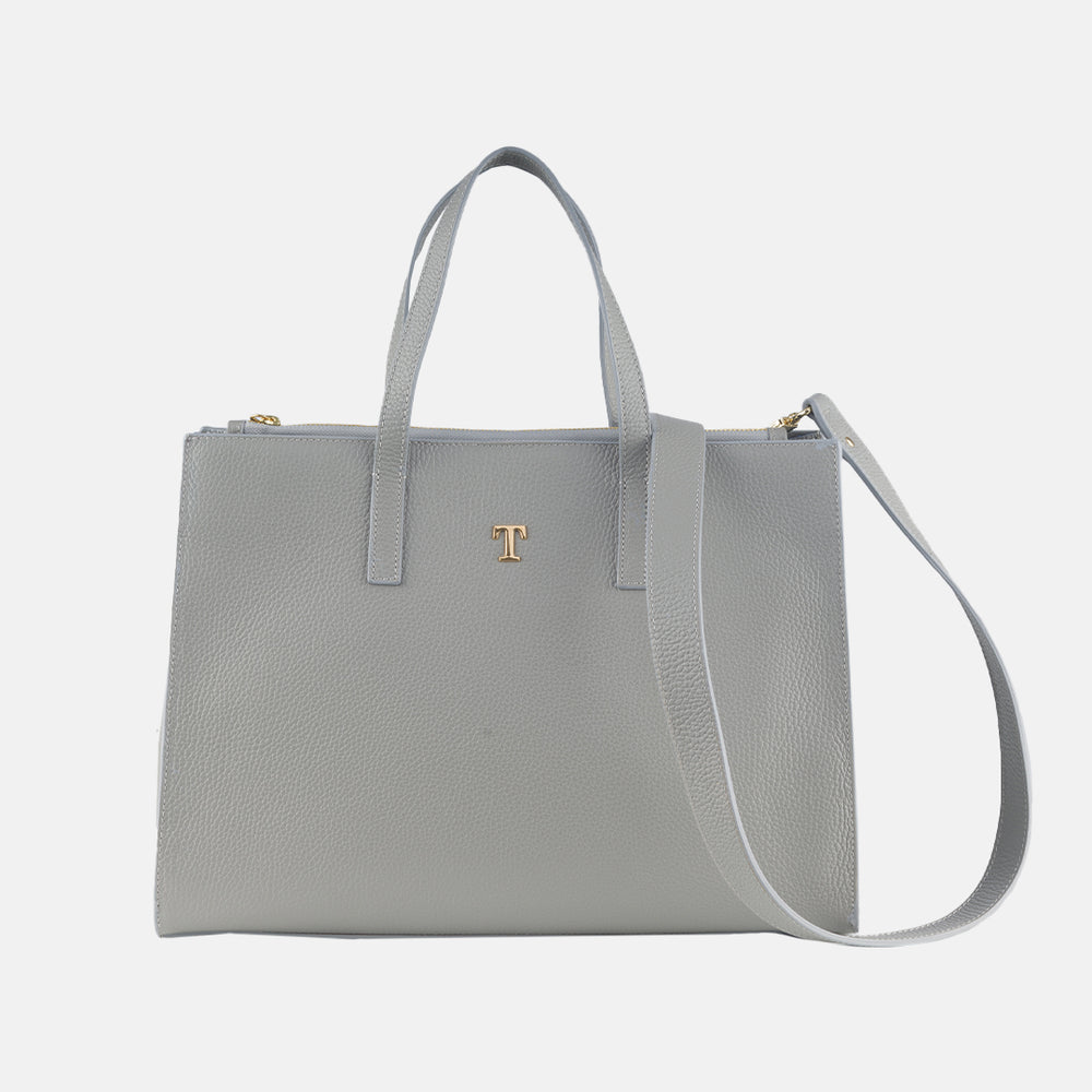 Borsa Shopper Talarico in pelle martellata