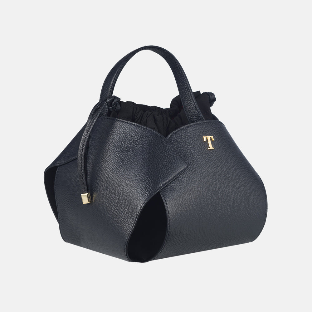 Borsa PomPon  Talarico in pelle martellata