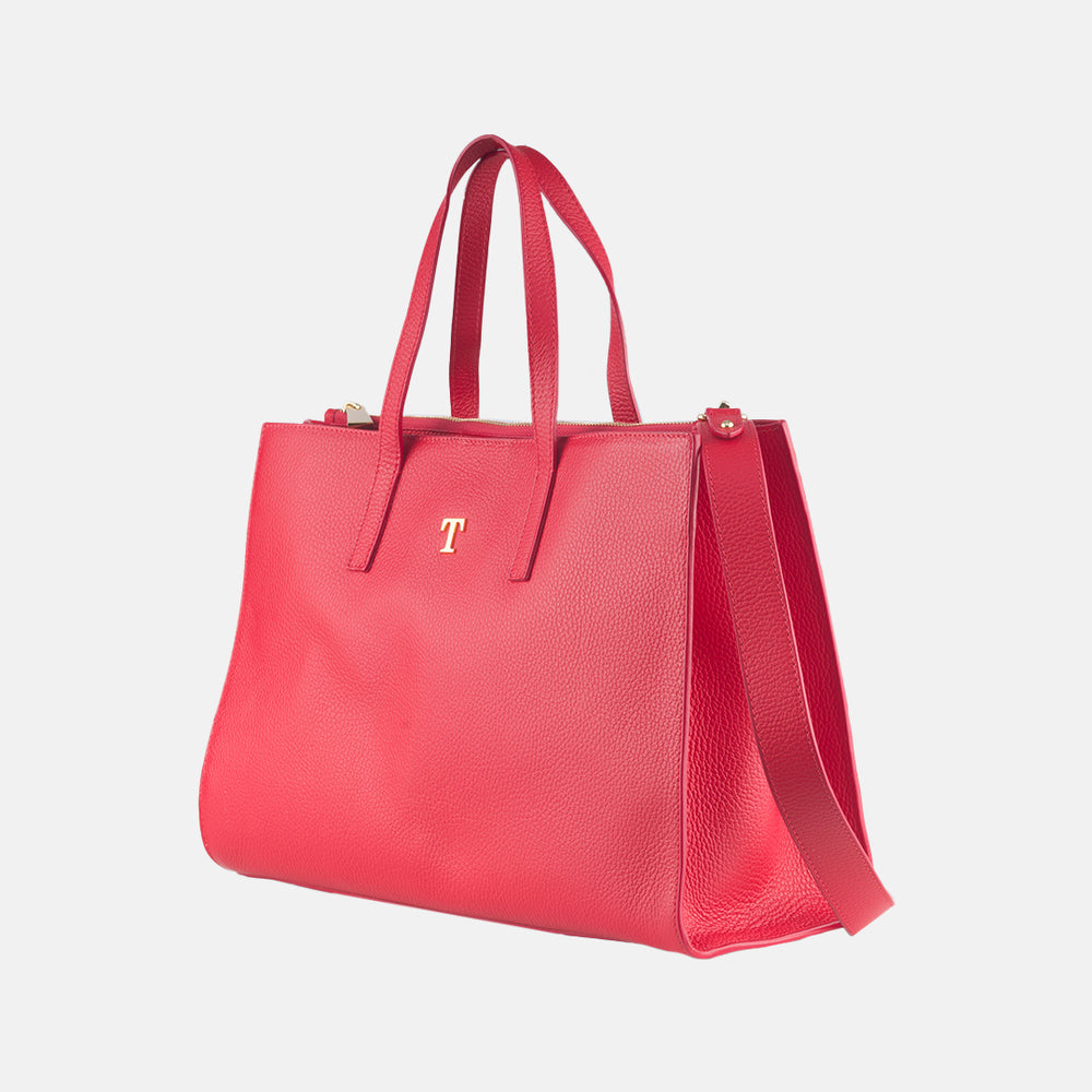 Borsa Shopper Talarico in pelle martellata