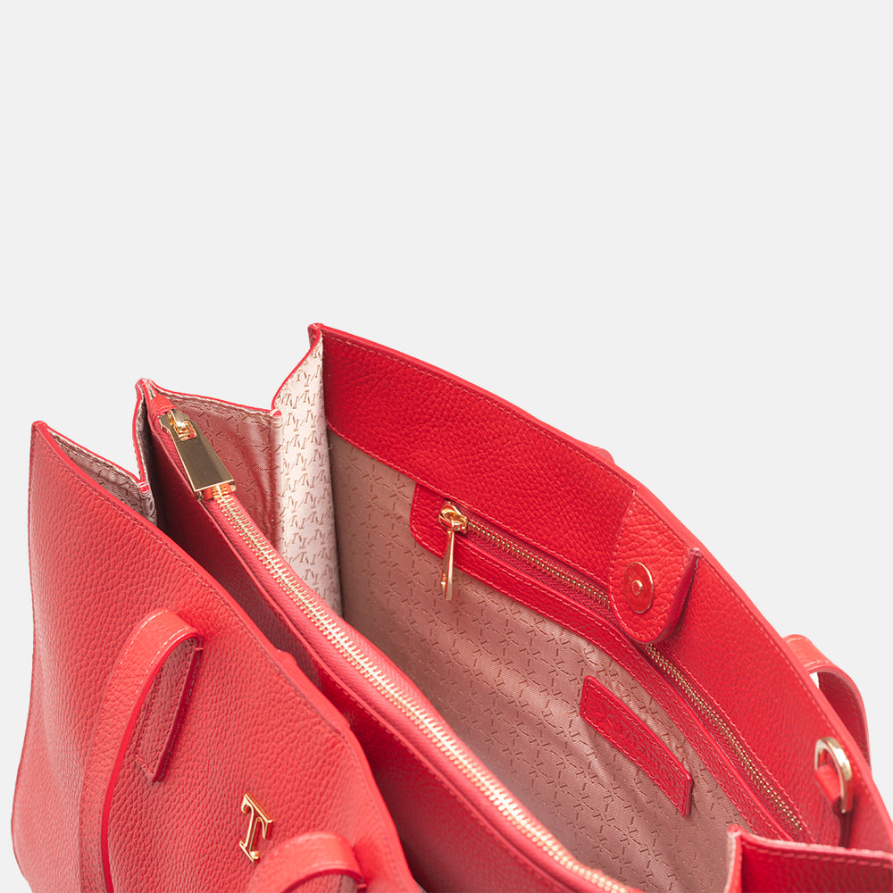 Borsa Shopper Talarico in pelle martellata