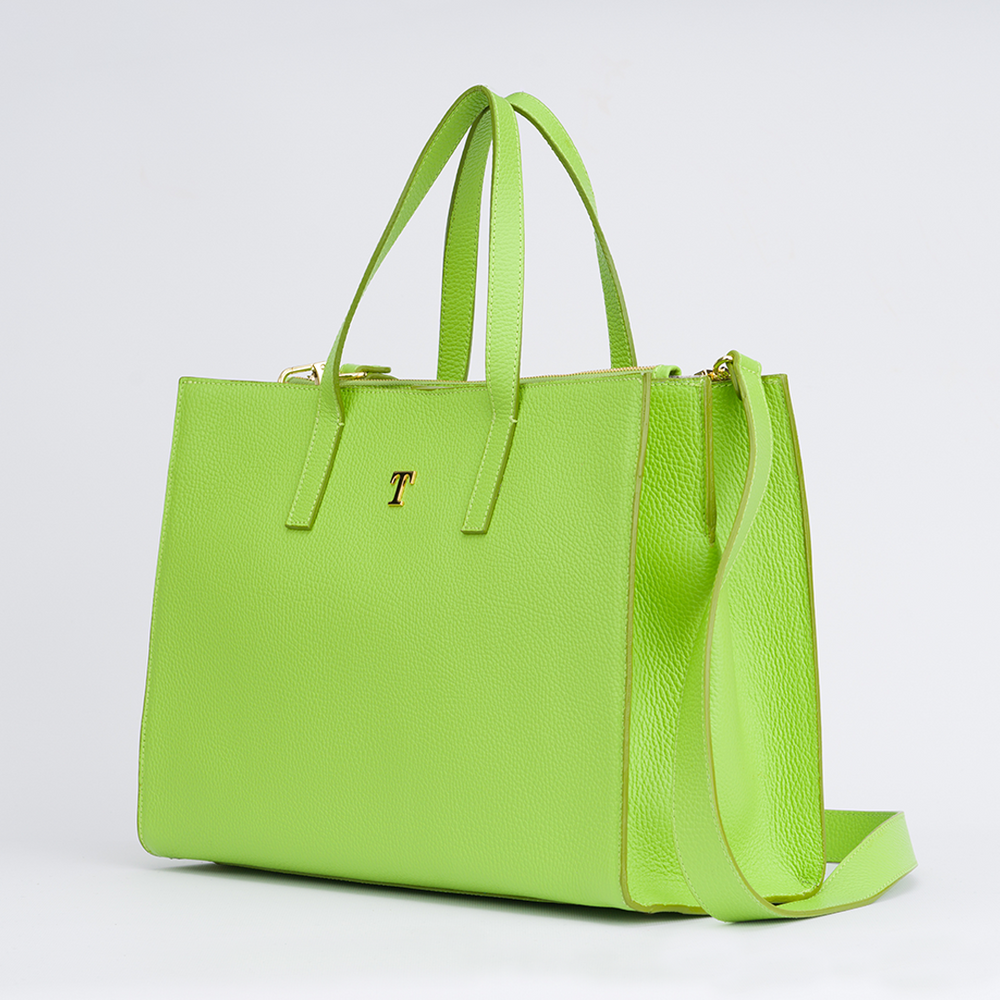 Borsa Shopper Talarico in pelle martellata