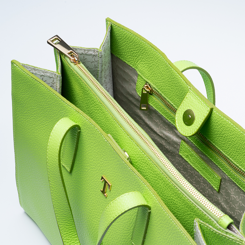 Borsa Shopper Talarico in pelle martellata