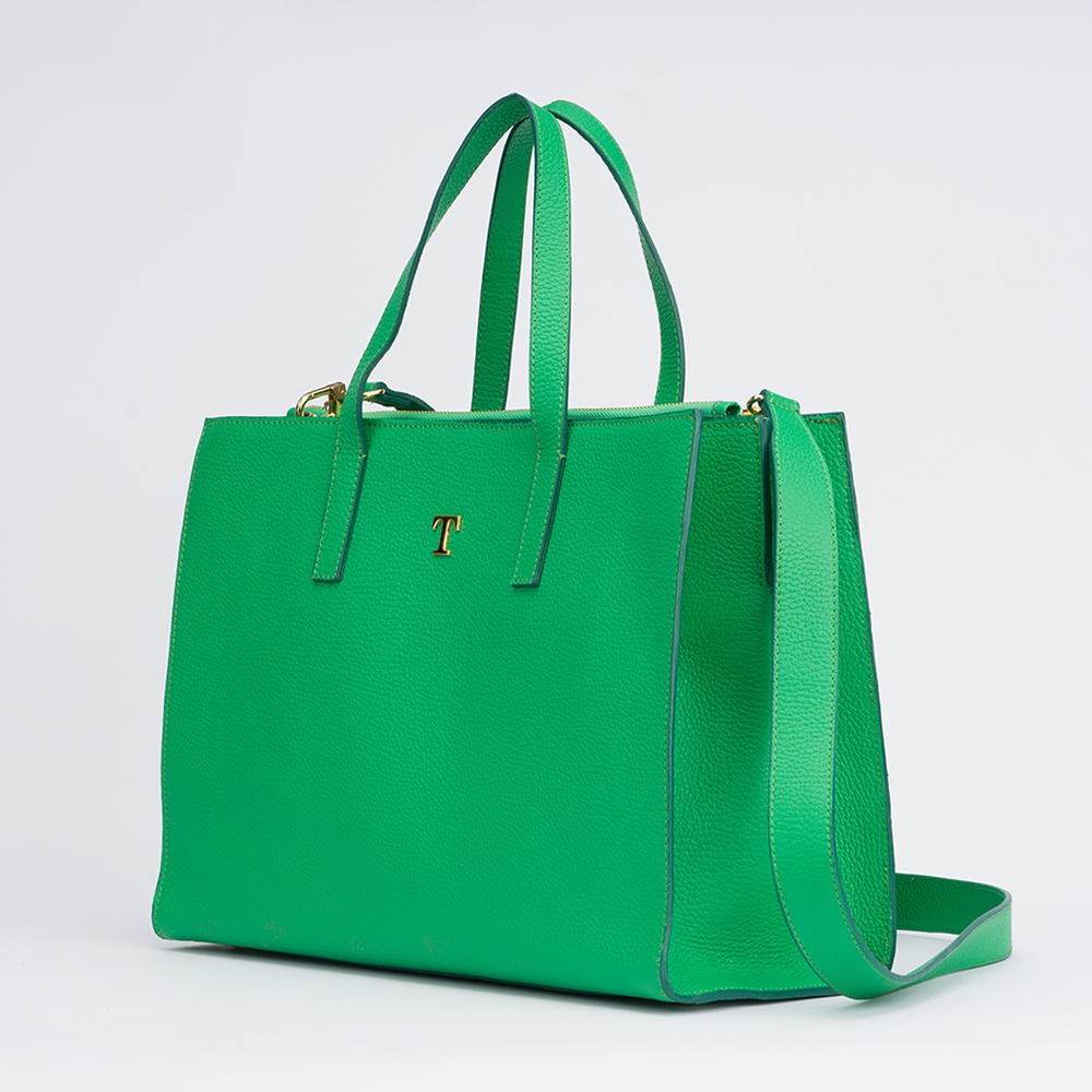 Borsa Shopper Talarico in pelle martellata