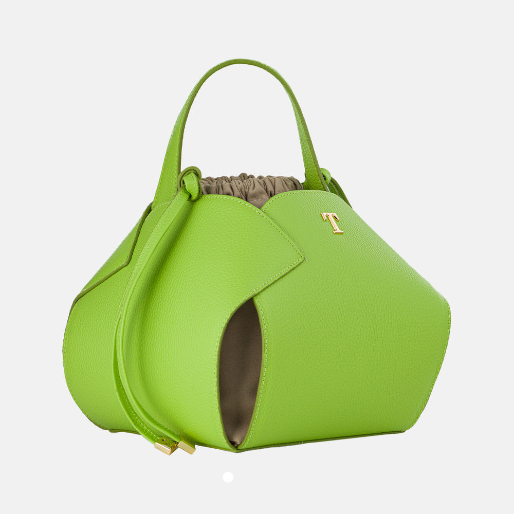Borsa PomPon Talarico in pelle martellata