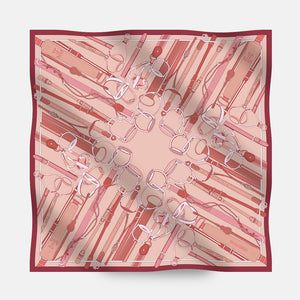 Foulard In Seta Twill 90 Briglie D'Autunno